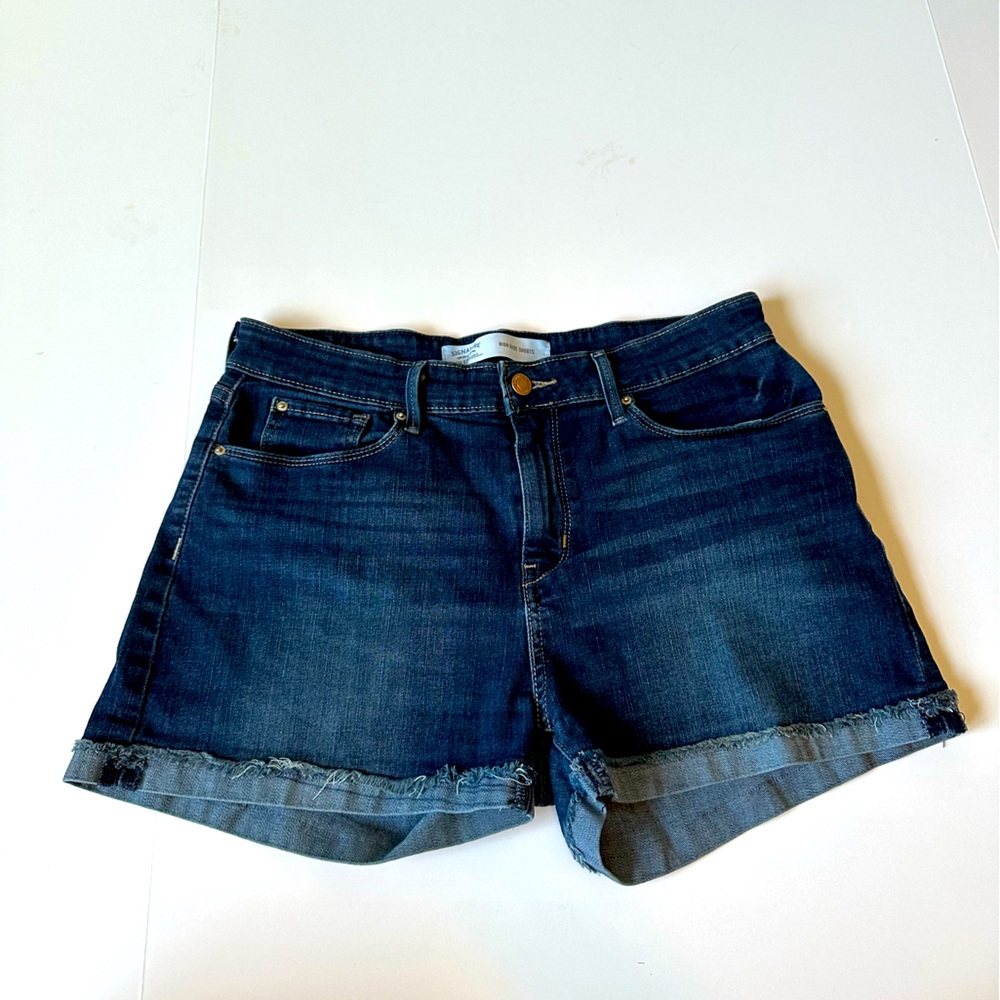 Women’s 10 Signature by Levi Strauss‎ High Rise Dark Denim Shorts